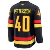 Maillot de Hockey Vancouver Canucks Fanatics Premium Elias Pettersson 2024-25 Noir Troisième - Homme